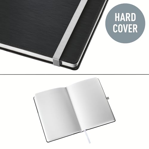 Cahier A5 vierge rigide noir Leitz 160 pages pour prise de notes pro