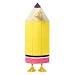 NovousGoo Back to School Pouch Goose Outfit,Pencil Goose Statue Clothes with for 23'' Plastic Statue Lawn Ourdoor Garden Yard Patio Statue School Classroom Decor