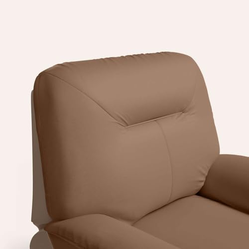Image of Interio by Godrej Recliner, Nurest Manual 1 Seater Fabric Recliner with USB Port, 3-Years Warranty (Tan and Peanut)