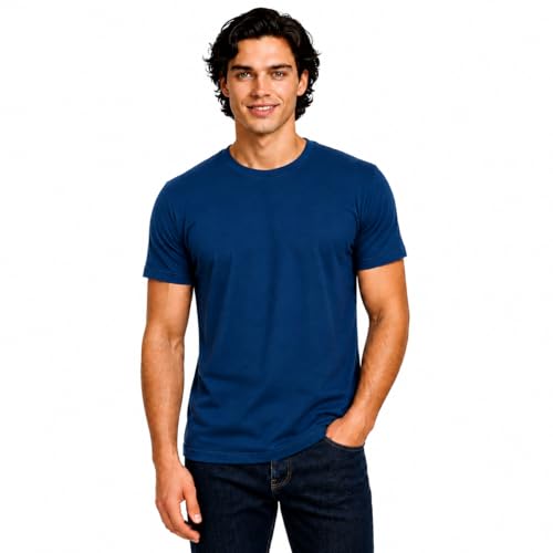 Image of HEELIUM Mens Bamboo Round Neck T-Shirt | Comfortable Tee Casual Fitness & Running Shirt