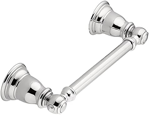 Moen YB5408CH Kingsley Traditional Double Post Pivoting Toilet Paper Holder, Chrome