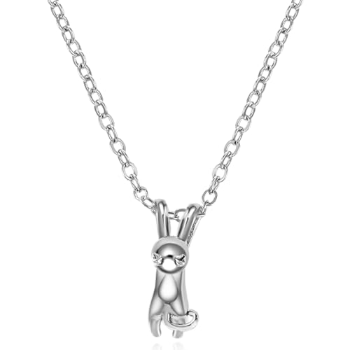 Pendente a forma di gatto sospeso in lega, perfetto per le donne, semplice ed elegante per ogni occasione.