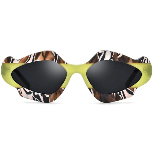 HEPIDEM Matte Acetate Vintage Retro Cat Eye Polarized Sunglasses for Women 9291T