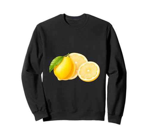 Fresh Lemon Citrus Fruit Yellow Summer Bright Sweatshirt