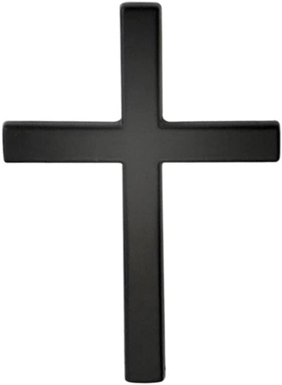Image of VRT 3D Chrome Emblem Automotive Car, Bike Badges Logo Self Adhesive Sticker (Christian /Jesus, Black)