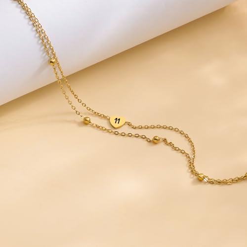 Birthday Bracelet for Women Gold Dainty 13-95th Birthday Gifts for Sister Mom Daughter and Friend Personalized Number Bracelet Jewelry Gifts for Her3