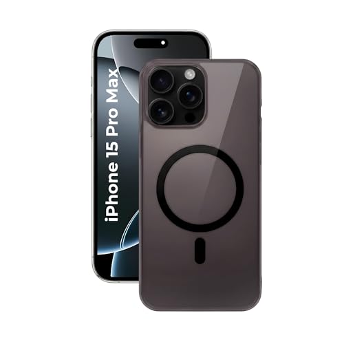 Image of Crystal Translucent Magnet Case for iPhone 15 Pro Max, Premium Polycarbonate, Ultra Strong Magnets, 360 Drop Protection, Raised Camera Protection, MagSafe Compatible