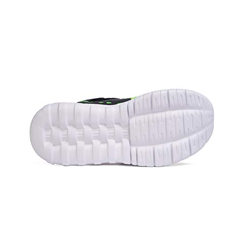 Dream Pairs Boys Kd18002K Lightweight Breathable Running Athletic Sneakers Shoes Black Royal Blue Green, Size 5 M Us Big Kid #TOP4