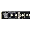 Xiwai PCI-E4.0 2280mm M.2 M-Key to Oculink SFF-8612 SFF-8611 Converter Vertical Host Adapter for NVME U.2 SSD eGPU