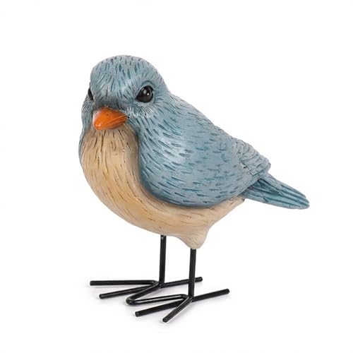 The Bridge Collection Rustic Blue Bird Figurine - Standing Songbird Decor