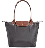 Longchamp 'Medium 'Le Pliage' Tote Shoulder Bag, Gunmetal