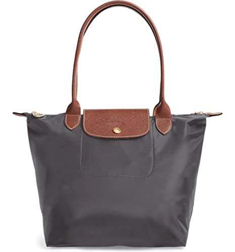 Longchamp 'Medium 'Le Pliage' Tote Shoulder Bag, Gunmetal