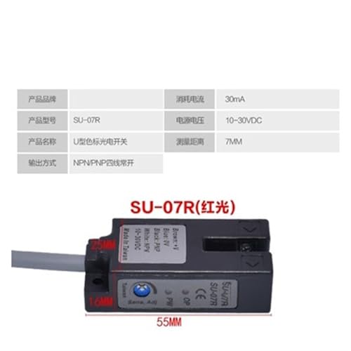 Interruptor fotoeléctrico SU-07X idóneo para el control de posición en maquinaria 5