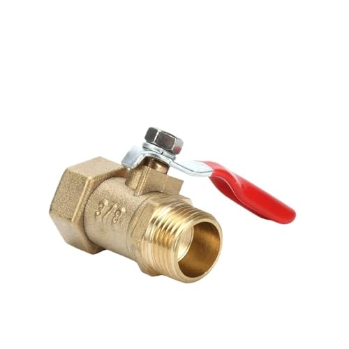 Válvula de bola de latón conector rosca hembra macho adaptador cobre 1/2 1/4 5