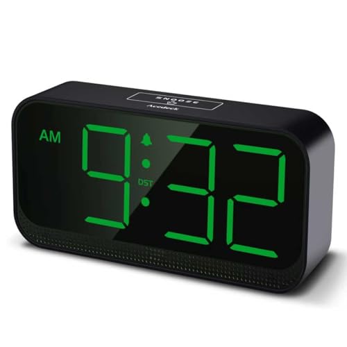 Battery-Operated-Digital-Clock-Cordless-Small-Alarm-Clock-for-Bedroom-Travel-Large-Numbers-4-Dimmers-for-All-Ages-Green-Digits Battery Operated Digital Clock: Cordless Small Alarm Clock for Bedroom Travel - Large Numbers 4 Dimmers for All Ages Green Digits - Image 1