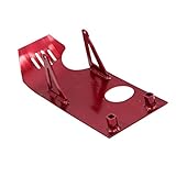 BRANDNEUE ALUMINIUM-SKIDPLATE H HILABEE Motorrad Motor Grundplatte Spritzschutz für Honda CRF50/ XR50 Dirt Bike Pitbike, Rot
