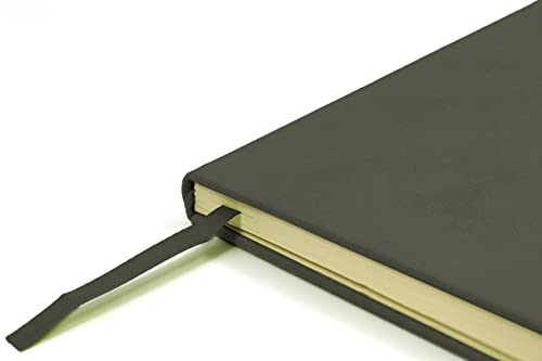 Silvine A5 Executive Hardback Notebook / Journal Grey. 160 Lined Pages of 90gsm Premium Ivory Paper - Image 4