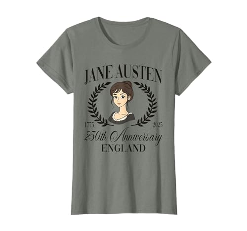 Jane Austen Pemberley 250 ° anniversario Orgoglio e pregiudizio Maglietta