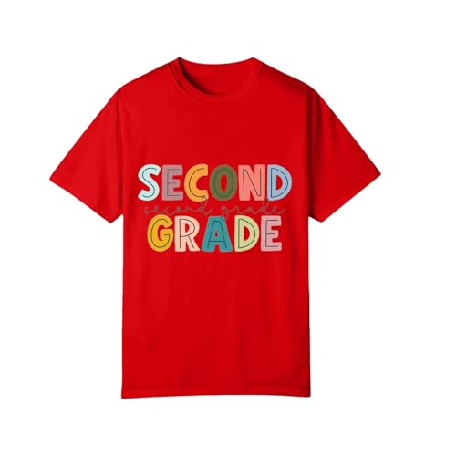 Second Grade Shirts Retro Back to School Boys Girls Kids T-Shirt First Day of Preschool Kindergarten Short Sleeve Top2