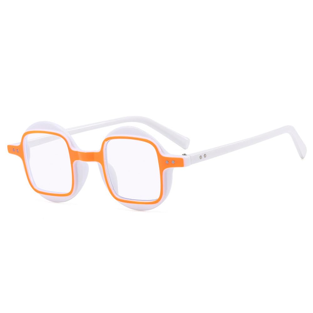 Gafas de Sol Vintage Redondas de Doble Color Punk para Hombre, Lentes con Degradado Transparente, Remaches para Mujer, Gafas de Sol con protección UV400