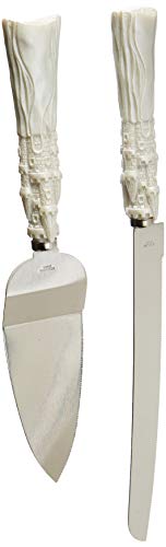 FASHIONCRAFT 2476 Fairytale design/Cinderella themed stainless-steel Cake cutter and knife set, One Size
