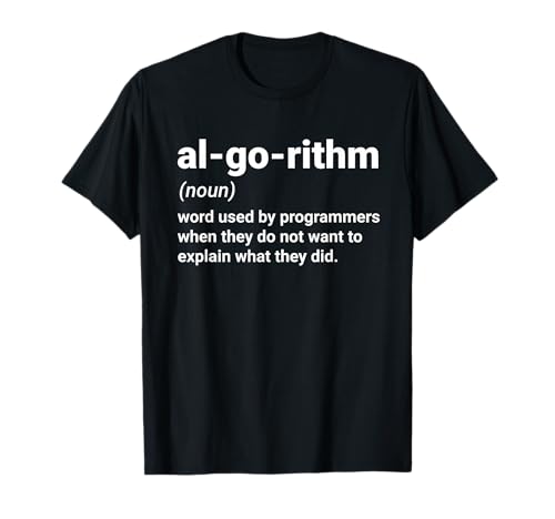 Algorithm Definition for Software Developer and Programmer T-Shirt