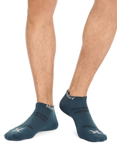 Hurley Men's 8 Pack Sport Cushioned Low Cut Socks4