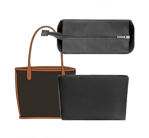 FUYILIFE Bolsa de nylon para Goyard Anjou mini organizador interno à prova d'água (preto 2)