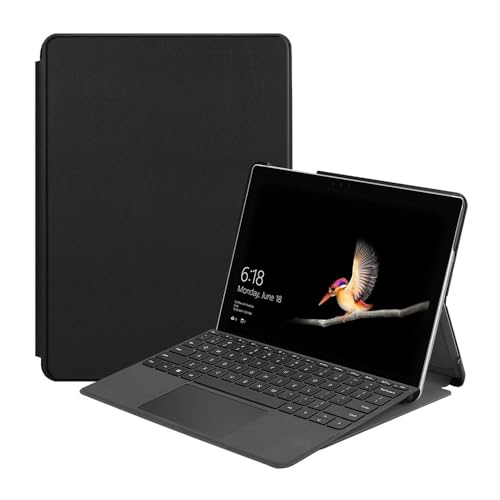 Funda de cuero Microsoft Go 2 para trabajar en cafeterías con soporte de lectura ajustable 2