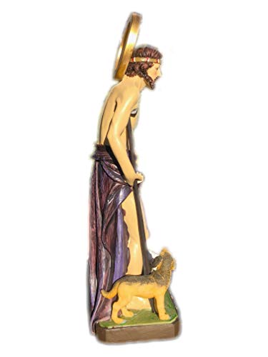 Estatua San Lázaro 12 pulgadas figura religiosa miniatura 2