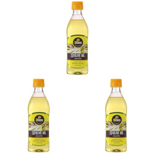 Image of DiSano Extra Light Olive Oil 500ml, Ideal for Indian Cooking (Pack of 3)