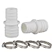 Produktbild ANYUNKEY 2X Schlauchverbinder für Poolschlauch 32mm auf 38mm Ø Set mit Schlauchschellen -Pool-Schlauchadapter -Schlauchtülle - Doppelschlauchtülle 2er Pack-4X Edelstahlschellen