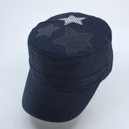 Image of The Vintage Year Heavy Stitching Washed Cotton Cadet Hat - Durable Military Baseball Cap for Men & Women, Outdoor Casual Wear