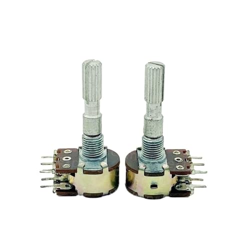 Potentiomètre d'amplificateur double WTH148 B50K 6 broches axe long 30mm 2x
