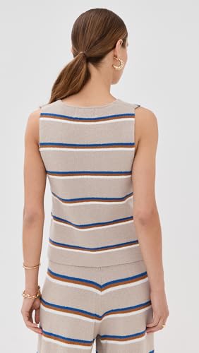 LE BOP Women's Striped Vest3