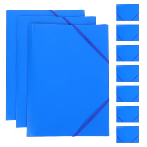 Chemise résistante A4 lot de 10 classeurs de rangement plastique souple à élastique