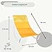 Vilde - Gartenliege Sonnenliege Klappbar - Sonnenliegen - Klappbare Garten Liege Gartenliegen Leicht - Strandliege Liegestuhl Balkon Balkonliege - Strandstuhl tragbar - Set 2 Stück - gelb oange