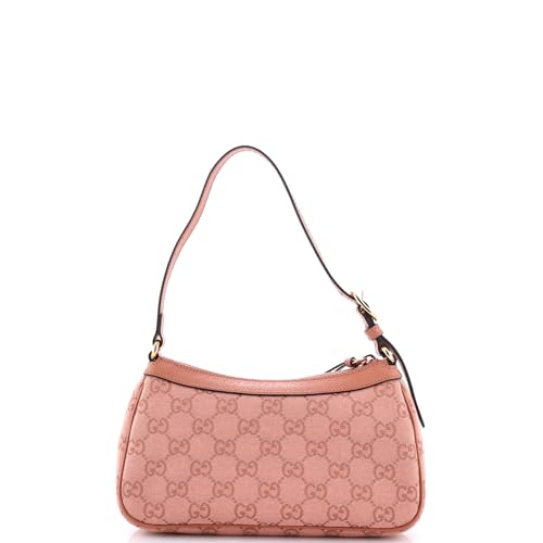 Pre-Loved Ophidia Zip Pochette Shoulder Bag GG Canvas Small, Pink3