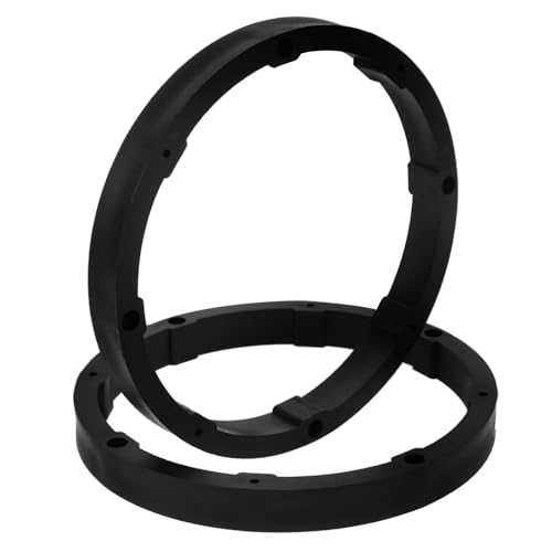 Soportes para altavoces de coche contra vibraciones, espaciador plano negro acolchado 1