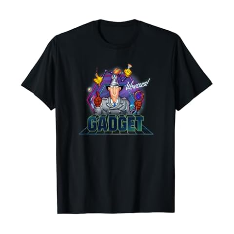Inspector Gadget - Adult T Shirt - Retro Neon 03 Cover