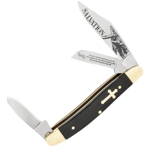 Christian Stockman Pocket Knife | 4" Closed Length | Stainless Steel Blades