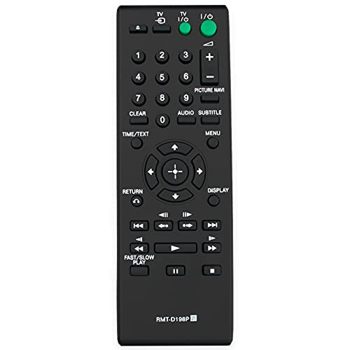 VINABTY RMT-D198P Replacement Remote Control fit for Sony Blu-ray Disc Player DVP-SR370 DVP-SR360 DVP-SR760HP DVP-SR760H DVP-SR160 DVP-SR170 DVP-SR150 DVP-SR750H DVP-SR120 DVP-SR201P