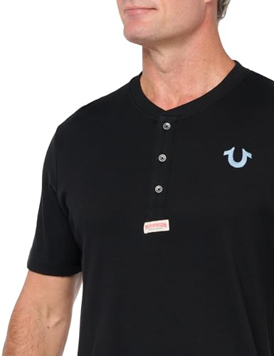 True Religion Men's Ss Bio Henley2
