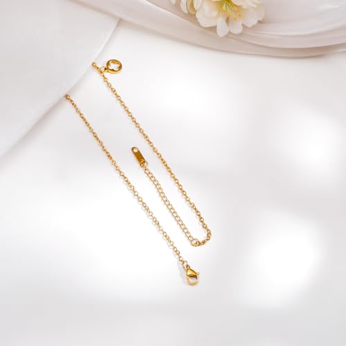 Image of Rubans Demi Fine Stainless Steel Necklace Chain Link Gift for Women & Girls