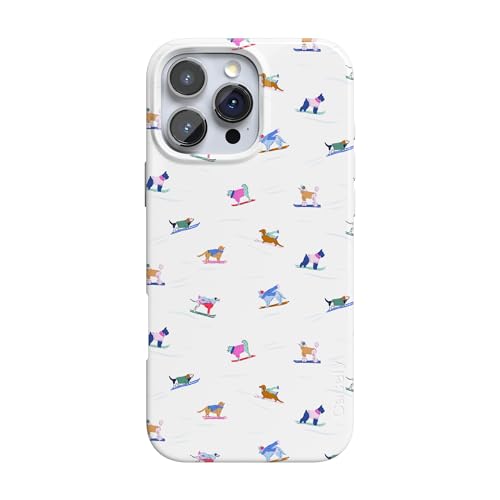 Casely iPhone 16 Pro Case | Powder Pups | Dog Sled | Compatible with MagSafe | Classic Ultra Slim Design