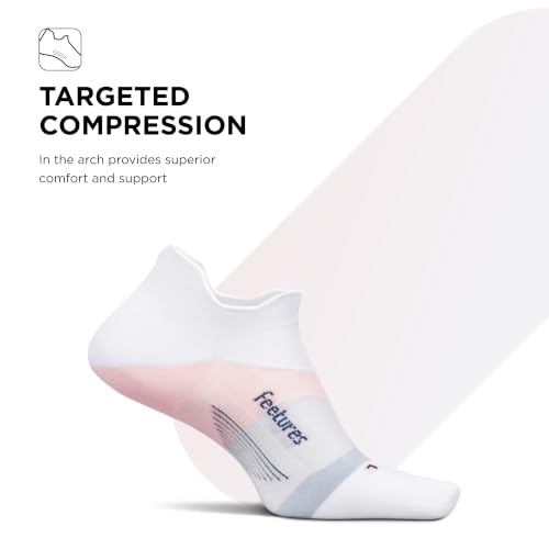Image of Feetures Elite Light Cushion Mini Crew Sock - Sport Sock with Targeted Compression