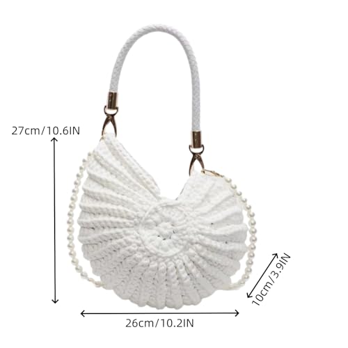 Sac à main au crochet Boho Shell idéal pour les vacances et sorties plage - 3