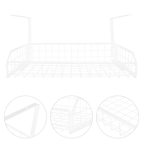Bandeja organizadora de cables para escritorio sin perforación, gestión de cables para oficina y hogar, diseño compacto para orden, fácil instalación, grande en blanco miniatura 6
