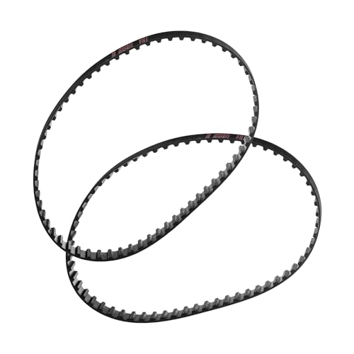 SPINDLE SANDER Drive Belt set of 2 Fits - BAUER 191511E-B BENCH TOP OSCILLATING EDGE BELT SPINDLE SANDER - High Strength Rubber Belt - Replacement Drive Belt - Made In The USA!- Toothed Drive Belt