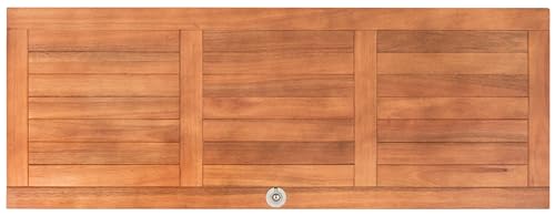 Safavieh PAT7038A Outdoor Collection Elina Teak 47.2" Cushion Deck Box